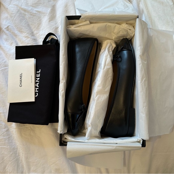 Chanel Black Ballet Flats